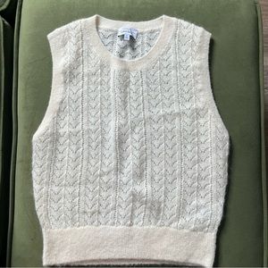 & Other Stories Alpaca Blend Sweater Vest Cream in S